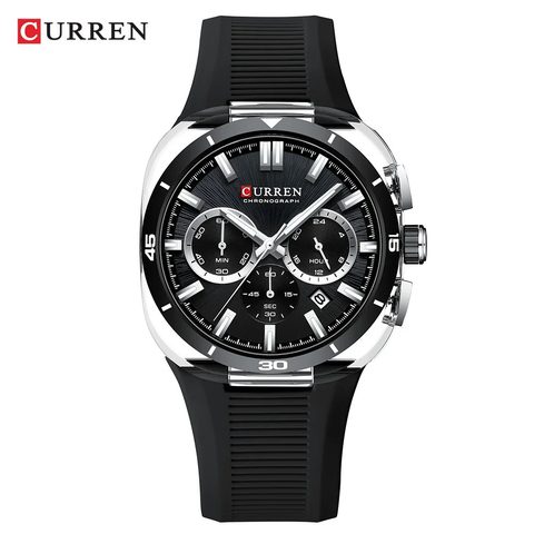 Montre CURREN Élan · 8502, couleur Noir et argenté
