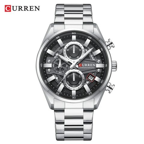 Montre CURREN Signature · 8495, couleur Noir et argenté