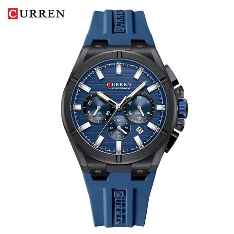Montre CURREN Méridien · 8487, couleur Gris et bleu