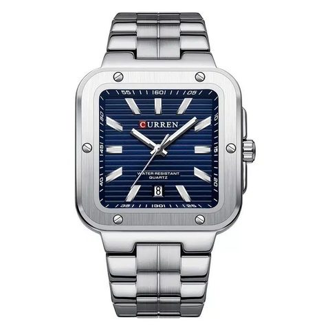 Montre CURREN Héritage · 8479, couleur Argenté et bleu