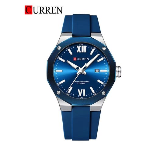 Montre CURREN Performance · 8465, couleur Argenté et bleu