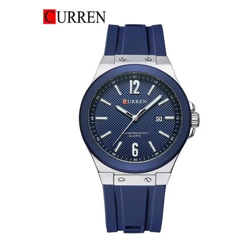 Montre CURREN Boréal · 8467, couleur Argenté et bleu