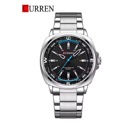 Montre CURREN Vecteur · 8455, couleur Noir et argenté
