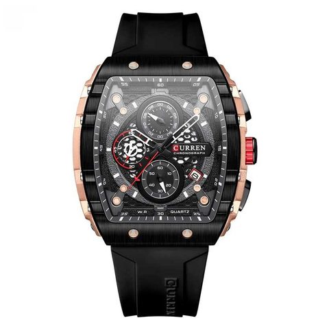 Montre CURREN Racer · 8442, couleur Noir et argenté