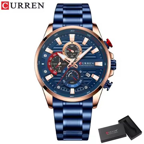 Montre CURREN Velocity · 8415, couleur Bleu