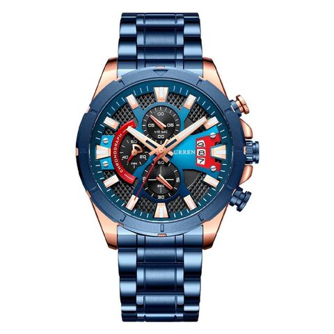 Montre CURREN Prestige · 8401, couleur Bleu