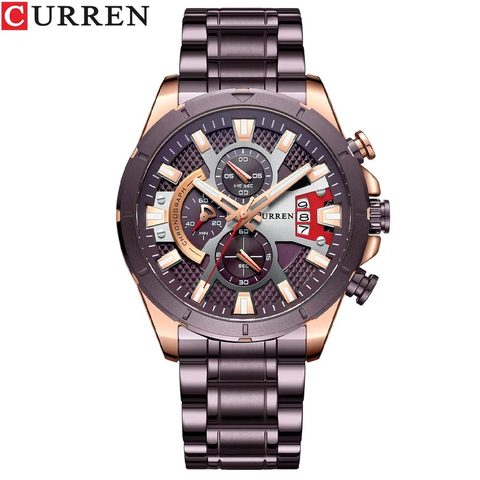 Montre CURREN Prestige · 8401, couleur Gris et rose