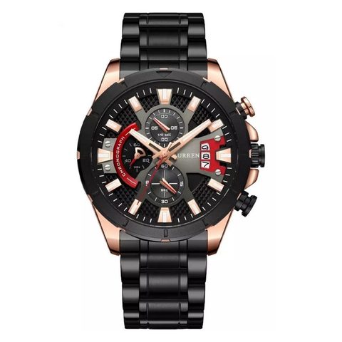 Montre CURREN Prestige · 8401, couleur Noir et gris