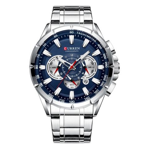 Montre CURREN City · 8363, couleur Argenté et bleu