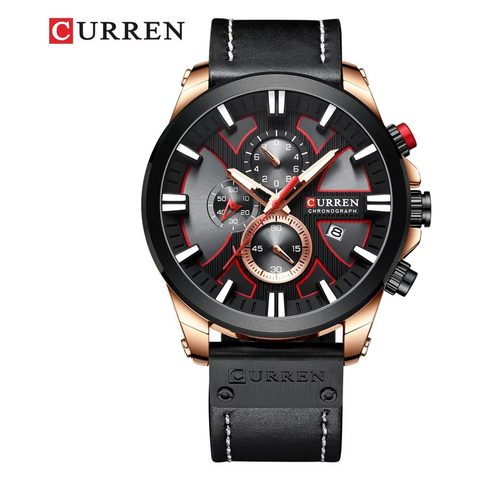 Montre CURREN Horizon · 8346, couleur Noir et gris