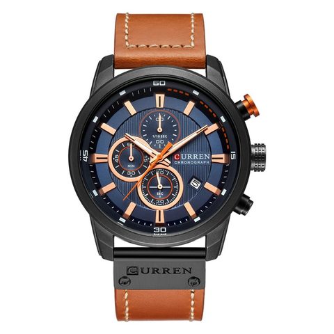 Montre CURREN Avenue · 8291, couleur Noir et bleu