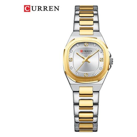 Montre CURREN Perle · 9104, couleur Bicolore cadran blanc
