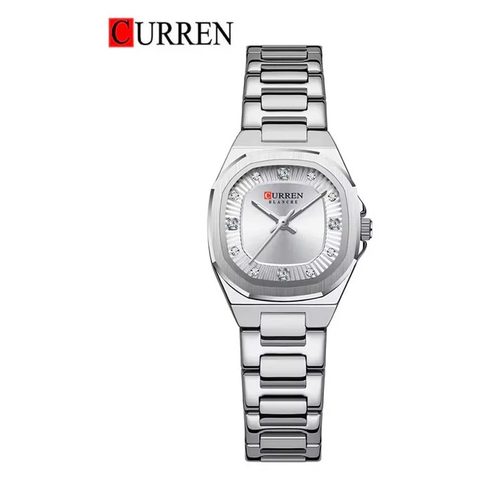 Montre CURREN Perle · 9104, couleur Argenté et blanc