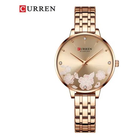 Montre CURREN Lueur · 9068B, couleur Blanc et orange